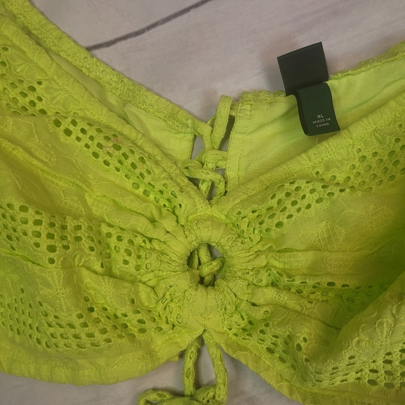XL Jr. Wild Fable crop top, color green, new with tag. - Picture 4 of 5